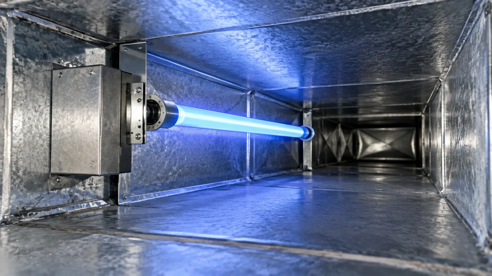 In-duct UV air purifier